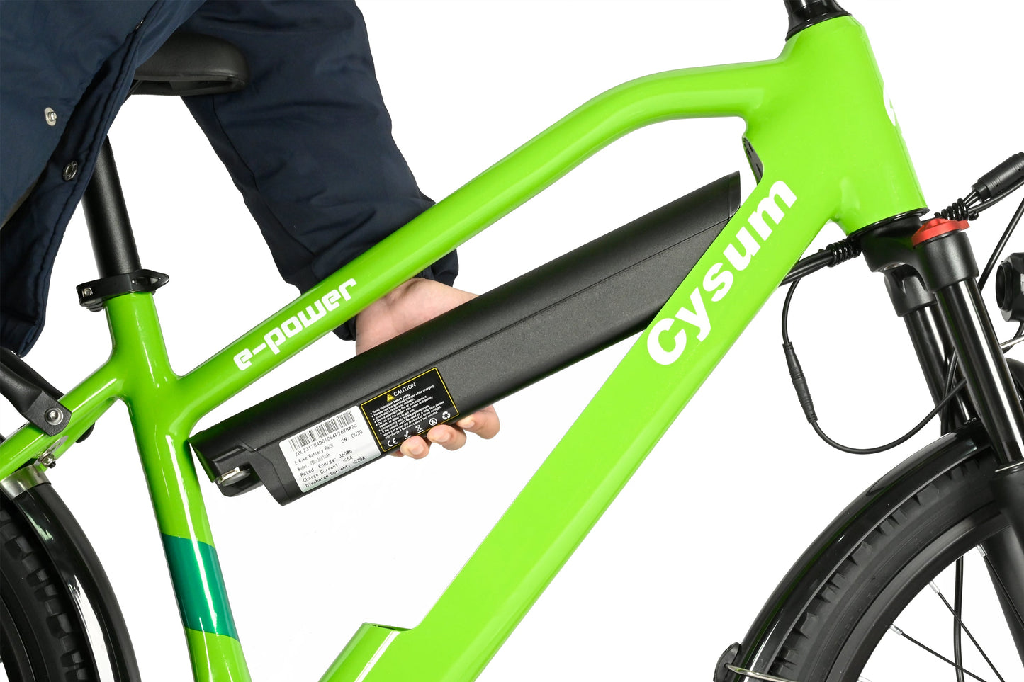 LCD display & rear rack. Perfect for commuting teens!