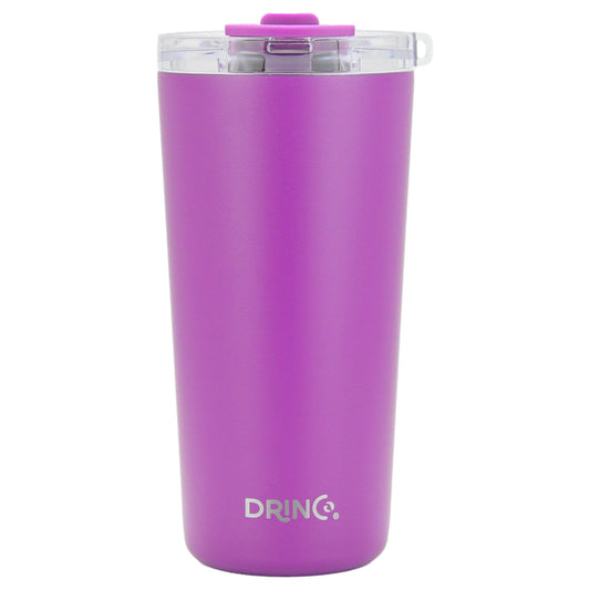 DRINCO® Seattle 20oz Insulated Tumbler Spill Proof Lid w/straw-Purple