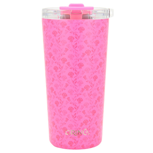 DRINCO® Seattle 20oz Insulated Tumbler Leakproof w/straw-Pink Rose