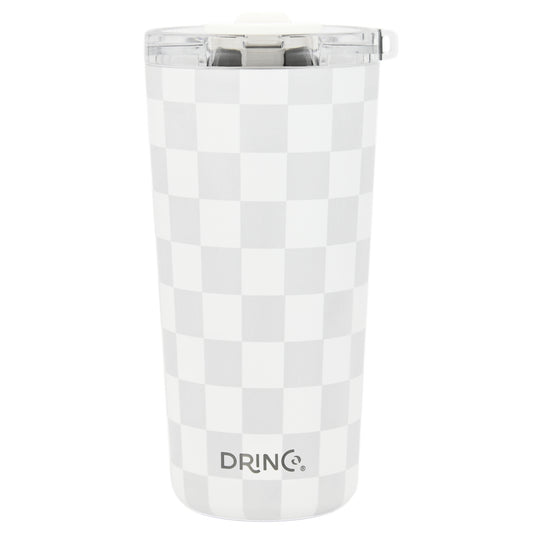 DRINCO® Seattle 20oz Insulated Tumbler Leakproof w/straw-Checker