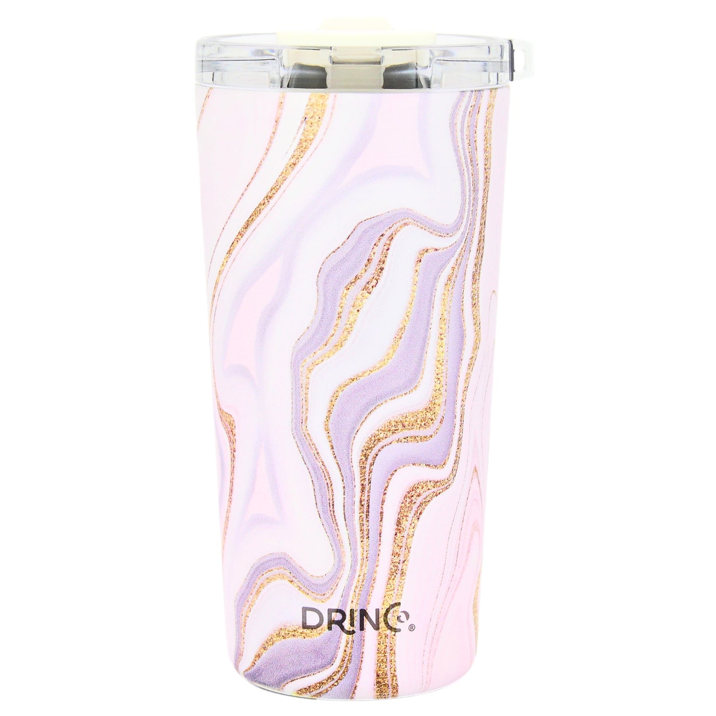 DRINCO® Seattle 20oz Insulated Tumbler Leakproof w/straw-Rosa Gold