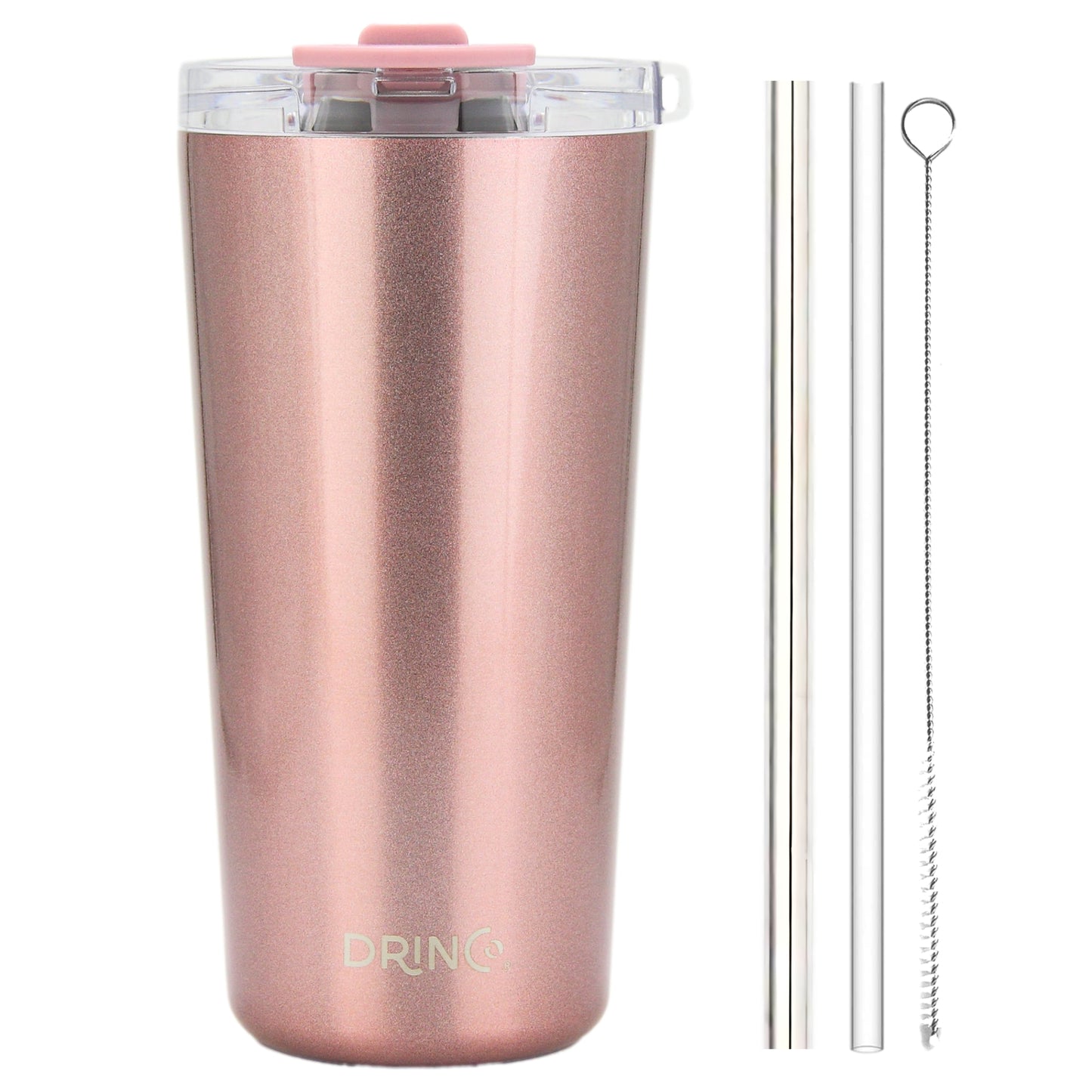 DRINCO® Seattle 20oz Insulated Tumbler Spill Proof Lid w/straw-Gold