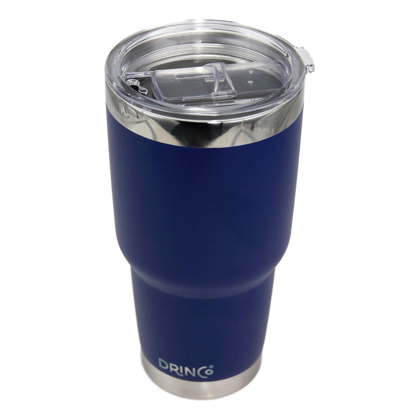 DRINCO® 30oz Insulated Tumbler Spill Proof Lid w/2 Straws (Royal Blue)