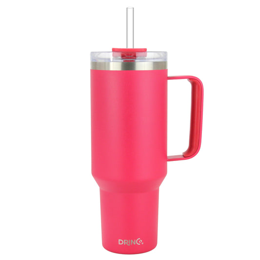 Drinco 40oz BugSur Tumbler with Handle (Viva Magenta)